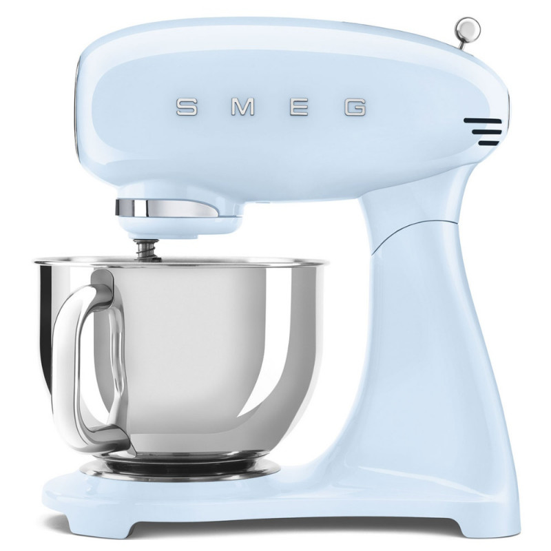 Mixer planetar SMEG SMF03PBEU, 800 W, 4,8 l, 10 viteze, funcție de pornire treptată, picioare antiderapante, albastru pastel