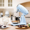 Mixer planetar SMEG SMF03PBEU, 800 W, 4,8 l, 10 viteze, funcție de pornire treptată, picioare antiderapante, albastru pastel