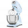Mixer planetar SMEG SMF03PBEU, 800 W, 4,8 l, 10 viteze, funcție de pornire treptată, picioare antiderapante, albastru pastel