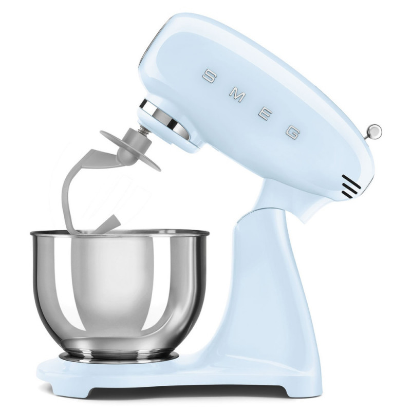 Mixer planetar SMEG SMF03PBEU, 800 W, 4,8 l, 10 viteze, funcție de pornire treptată, picioare antiderapante, albastru pastel