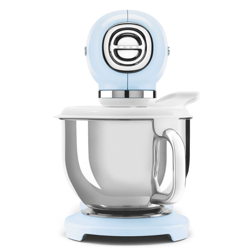 Mixer planetar SMEG SMF03PBEU, 800 W, 4,8 l, 10 viteze, funcție de pornire treptată, picioare antiderapante, albastru pastel