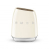 Set de cuțite cu suport SMEG KBSF02CR, 7 piese, mânere din lemn de salcâm, oțel inoxidabil german, culoare crem