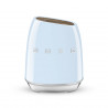 Set de cuțite cu suport SMEG KBSF02PB, 7 piese, mânere din lemn de salcâm, oțel inoxidabil german, albastru pastel