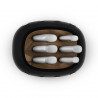 Set de cuțite cu suport SMEG KBSF02BL, 7 piese, mânere din lemn de salcâm, oțel inoxidabil german, negru