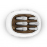 Set de cuțite cu suport SMEG KBSF02WH, 7 piese, mânere din lemn de salcâm, oțel inoxidabil german, alb
