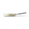 Tigaie SMEG FPF2002CRM, 1,5 l, Ø20 cm, acoperire ceramică antiaderentă, până la 250 °C, fără PFAS, pentru plite cu inducție, crem