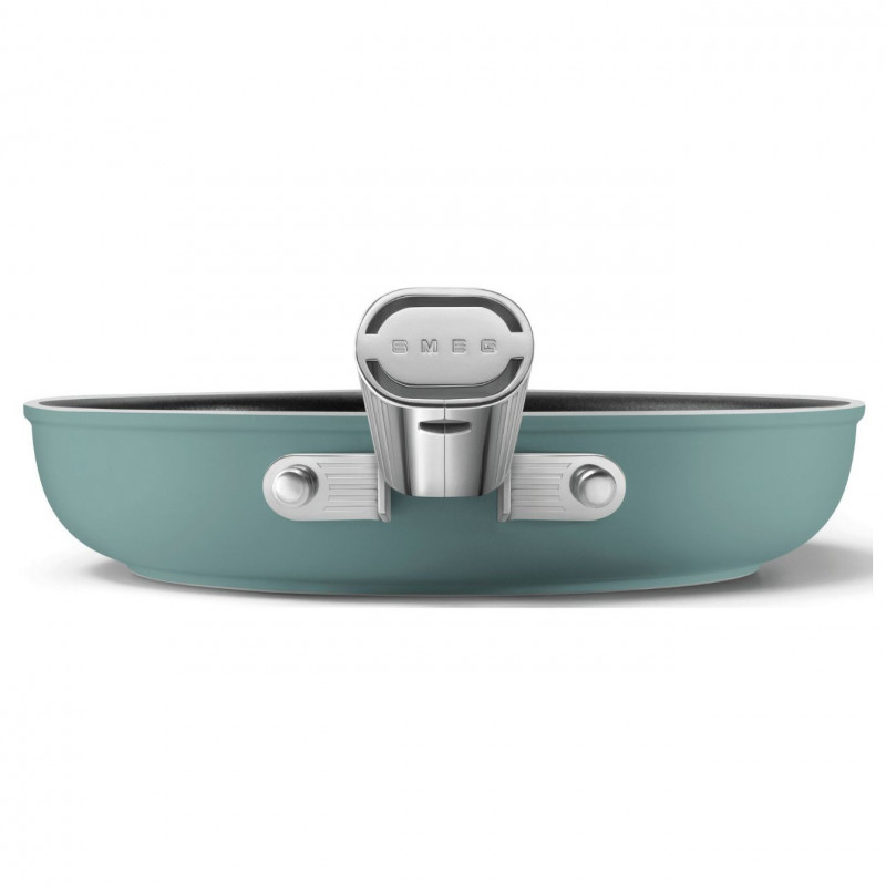 Tiga SMEG FPF2002EGM, 1,5 l, Ø20 cm, Acoperire ceramică antiaderentă, Până la 250 °C, Fără PFAS, Inducție, Verde smarald
