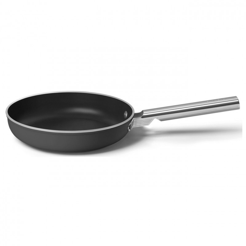 Tiga SMEG FPF2002BLM, 1,5 l, Ø20 cm, Acoperire ceramică antiaderentă, Până la 250 °C, Fără PFAS, Inducție, Negru
