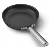 Tigaie cu capac SMEG CKFF2401BLM, 1,9 l, Ø24 cm, acoperire cu teflon, până la 250 °C, fără PFAS, pentru plite cu inducție, negru