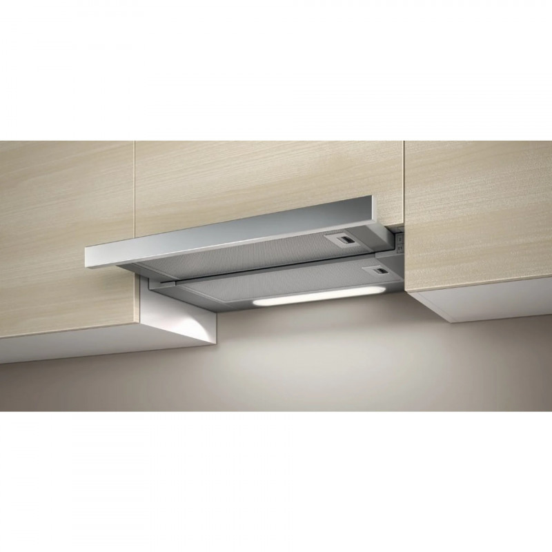 Hota de bucătărie încastrabilă Elica Elite 14 Lux GRIX 60, 121 W, 60 cm, clasa D, 304 m³/h, iluminare LED, oțel inoxidabil