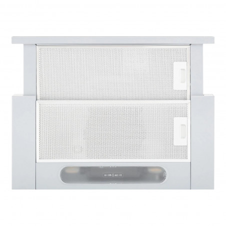 Hota de bucătărie încastrabilă Elica Elite 14 Lux GRVTWH 60, 121 W, 60 cm, Clasa D, 304 m³/h, iluminare LED, Gri/Alb