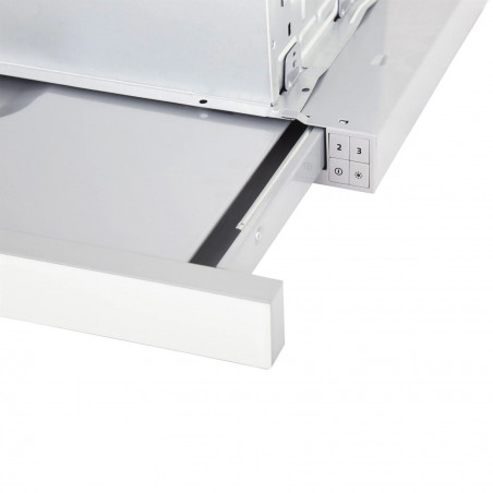Hota de bucătărie încastrabilă Elica Elite 14 Lux GRVTWH 60, 121 W, 60 cm, Clasa D, 304 m³/h, iluminare LED, Gri/Alb