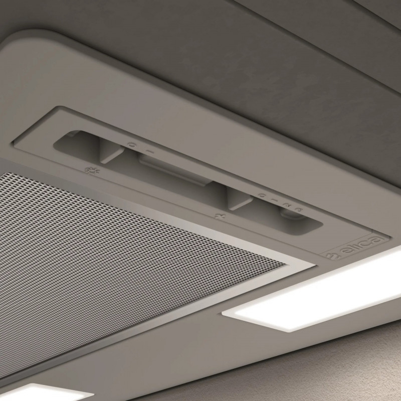Hota de bucătărie încastrabilă Elica Era GR 52, 81 W, 52 cm, clasa C, 224 m³/h, iluminare LED, argintiu