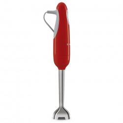 Blender manual Smeg HBF11RDEU, 700 W, 14850 rpm, Functie Turbo, Maner antiderapant, Rosu