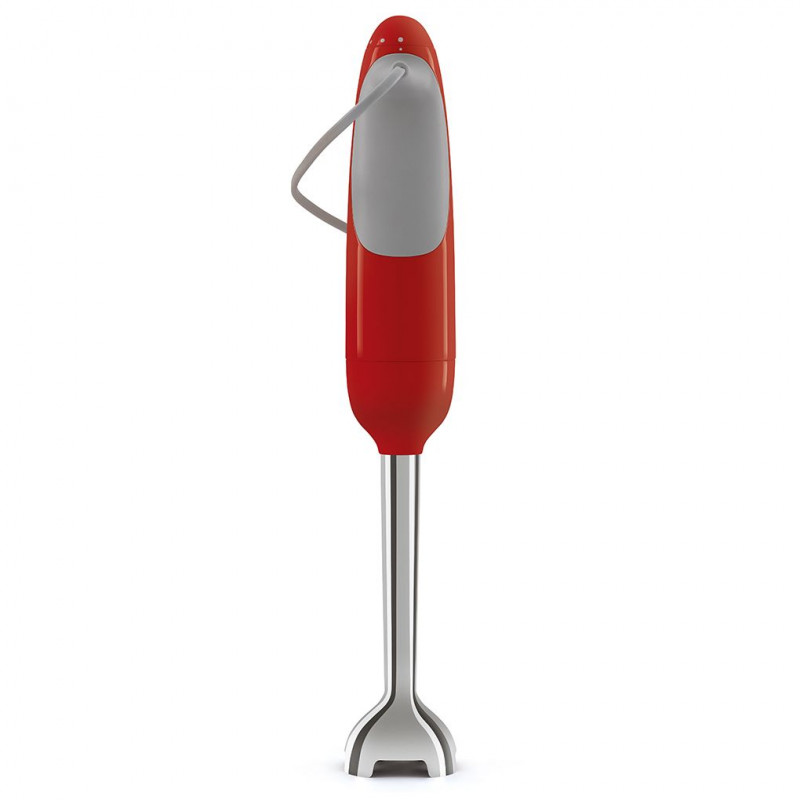 Blender manual Smeg HBF11RDEU, 700 W, 14850 rpm, Functie Turbo, Maner antiderapant, Rosu