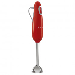 Blender manual Smeg HBF11RDEU, 700 W, 14850 rpm, Functie Turbo, Maner antiderapant, Rosu