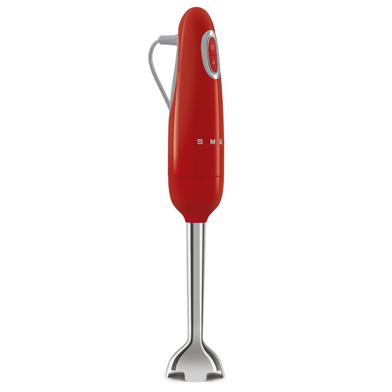 Blender manual Smeg HBF11RDEU, 700 W, 14850 rpm, Functie Turbo, Maner antiderapant, Rosu