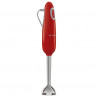 Blender manual Smeg HBF11RDEU, 700 W, 14850 rpm, Functie Turbo, Maner antiderapant, Rosu