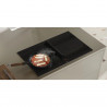 Plită cu sistem de aspirare încorporabilă Elica NikolaTesla Velvet BL/A/60, 7,2 kW, Putere de aspirare 620 m³/h, Autocapture, Comfort Silence, Bridge Zone, Stop&Go, Negru