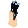Set de cuțite Oliver Voltz OV51633LW, 7 piese, suport de depozitare din lemn, din lemn