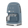 Aparat de cafea Smeg DCF02SBMEU, 1050 W, 1,4 l, cană de 1,25 l, până la 10 cești, sistem anti-fierbere, albastru furtunos