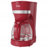 Cafetiera electrica Oliver Voltz OV51170WN, 600 W, 1,25 l, Sistem anti-picurare, Cana stical, Rosu