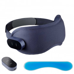 Aparat de masaj pentru ochi Medivon Horizon HYPNOS, 6 W, mod de încălzire și răcire, vibrații, reduce tensiunea musculară, Bluetooth, albastru închis