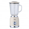 Blender Voltz OV51162G, 600 W, 1,5 l, 2 viteze + functie Pulse, Recipient din sticla, Crem