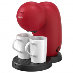 Aparat de cafea Oliver Voltz OV51170G, 450 W, 300 ml, 2 cești din ceramică, roșu