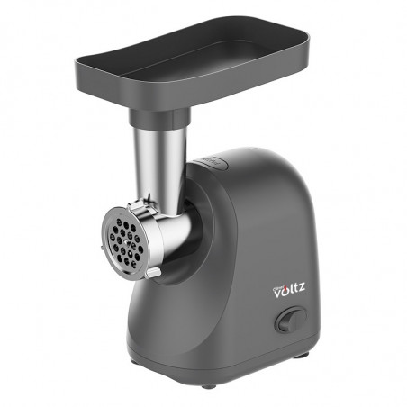 Masina de tocat carne Oliver Voltz OV51991G, 800 W, Marsarier, Accesoriu pentru rosii, accesorii de 5 si 7 mm, Otel inoxidabil, Gri inchis
