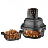 Friteuză cu aer cald Just Perfecto JP-AF4GL, 1500 W, 1,5/4 l, 8 programe, 80-200 °C, circulație a aerului cald la 360°, structură din sticlă rezistentă la temperaturi ridicate, negru