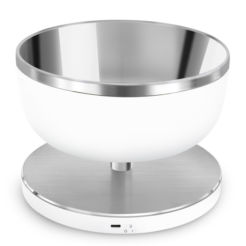 Cântar de bucătărie Smeg Collezione KSC01WHMWW, până la 5 kg/5 l, funcție TARE, afișaj LED, bază antiderapantă, autonomie de până la 36 de ore, alb mat