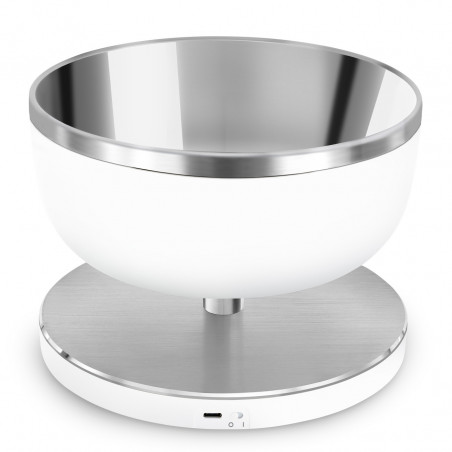 Cântar de bucătărie Smeg Collezione KSC01WHMWW, până la 5 kg/5 l, funcție TARE, afișaj LED, bază antiderapantă, autonomie de până la 36 de ore, alb mat