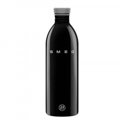 Sticlă Smeg Urban WBF02BL, 1 l, închidere ermetică, fără VRA, oțel inoxidabil, negru