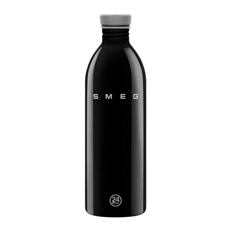 Sticlă Smeg Urban WBF02BL, 1 l, închidere ermetică, fără VRA, oțel inoxidabil, negru