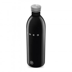 Sticlă Smeg Urban WBF02BL, 1 l, închidere ermetică, fără VRA, oțel inoxidabil, negru