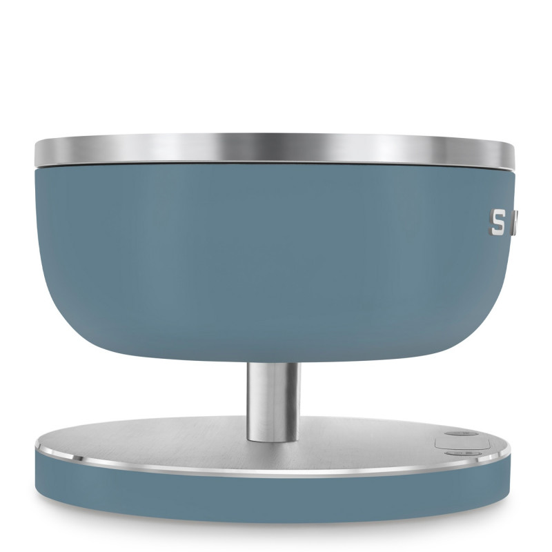 Cântar de bucătărie Smeg Collezione KSC01SBMWW, până la 5 kg/5 l, funcție TARE, afișaj LED, bază antiderapantă, autonomie de până la 36 de ore, albastru furtunos