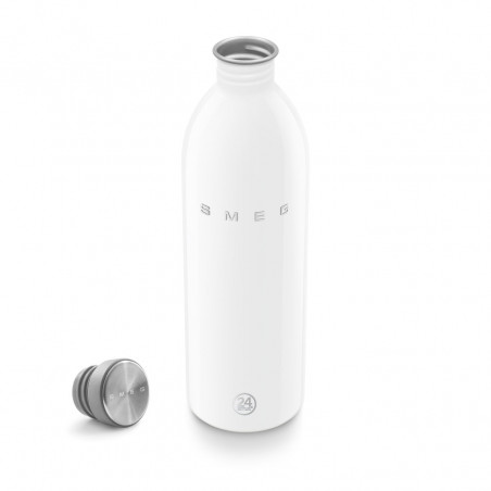 Sticlă Smeg Urban WBF02WH, 1 l, închidere ermetică, fără VRA, oțel inoxidabil, alb