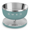 Cântar de bucătărie Smeg Collezione KSC01EGMWW, până la 5 kg/5 l, funcție TARE, afișaj LED, bază antiderapantă, autonomie de până la 36 de ore, verde smarald