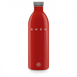 Sticlă Smeg Urban WBF02RD, 1 l, închidere ermetică, fără VRA, oțel inoxidabil, roșie