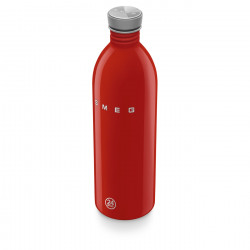 Sticlă Smeg Urban WBF02RD, 1 l, închidere ermetică, fără VRA, oțel inoxidabil, roșie