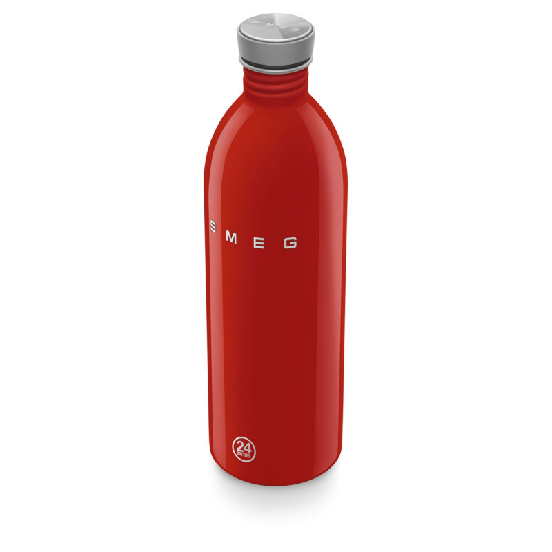 Sticlă Smeg Urban WBF02RD, 1 l, închidere ermetică, fără VRA, oțel inoxidabil, roșie