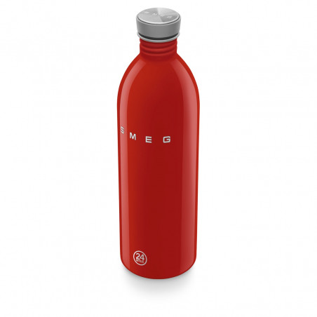 Sticlă Smeg Urban WBF02RD, 1 l, închidere ermetică, fără VRA, oțel inoxidabil, roșie