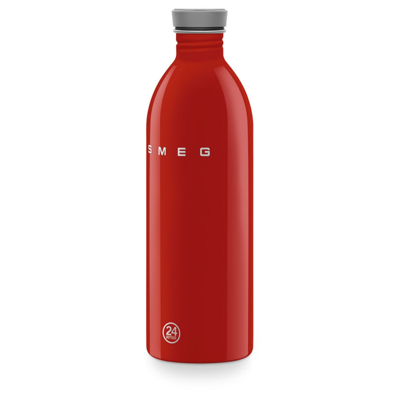 Sticlă Smeg Urban WBF02RD, 1 l, închidere ermetică, fără VRA, oțel inoxidabil, roșie