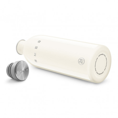 Sticlă Smeg Urban WBF02CR, 1 l, închidere ermetică, fără VRA, oțel inoxidabil, crem