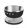 Cântar de bucătărie Smeg Collezione KSC01BLMWW, până la 5 kg/5 l, funcție TARA, afișaj LED, bază antiderapantă, autonomie de până la 36 de ore, negru mat