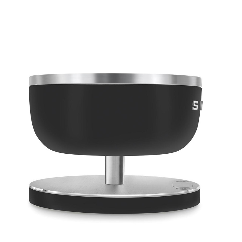 Cântar de bucătărie Smeg Collezione KSC01BLMWW, până la 5 kg/5 l, funcție TARA, afișaj LED, bază antiderapantă, autonomie de până la 36 de ore, negru mat