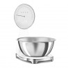 Cântar de bucătărie Smeg KSF01WHWW, afișaj analogic și digital, până la 5 kg/5 l, funcție TARA, afișaj LED, bază antiderapantă, autonomie de până la 36 de ore, alb mat