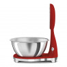 Cântar de bucătărie Smeg KSF01RDWW, afișaj analogic și digital, până la 5 kg/5 l, funcție TARA, afișaj LED, bază antiderapantă, autonomie de până la 36 de ore, roșu