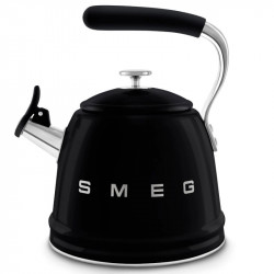 Ceainic cu fluier Smeg CKLW2001BL, 2,3 l, Inducție, Mâner care nu se încălzește, Negru